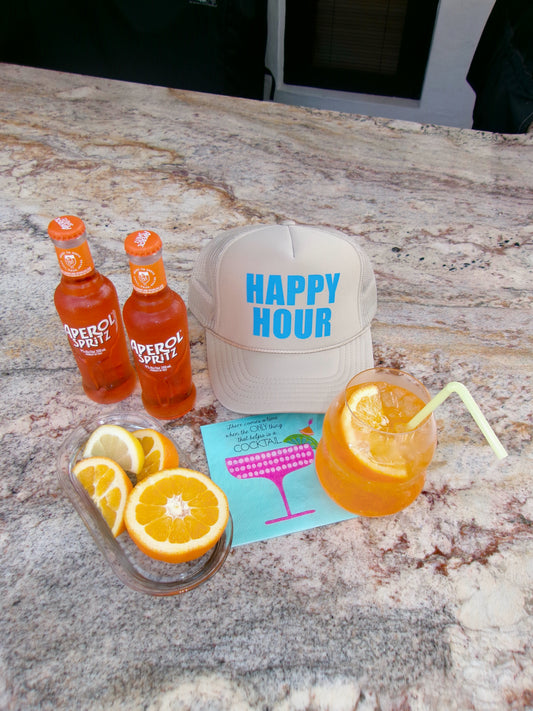 Happy Hour Trucker - Tan